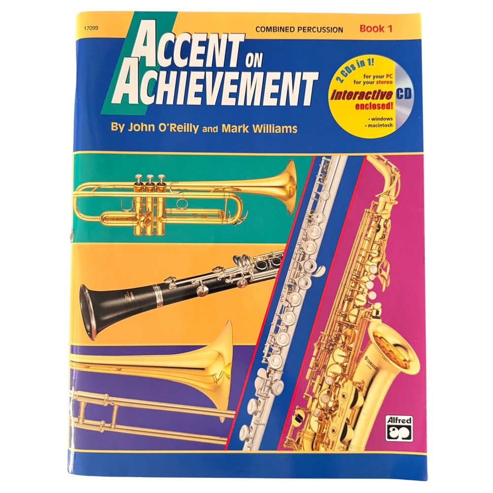 Accent on Achievement Book 1 Combined Percussion O'Reilly Williams Alfred Music*